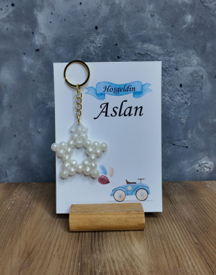 kartlı anahtarlık bebek hediyelik