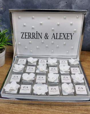 inci ve çiçek detaylı söz, nişan, isteme çikolatası