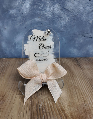 pleksi magnet nikah şekeri