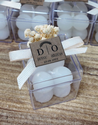 nişan hediyelik mum